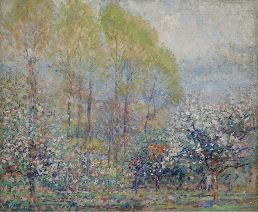 Order Paintings Reproductions Springtime in Giverny, (1911) by Karl Albert Buehr (1866-1952) | ArtsDot.com