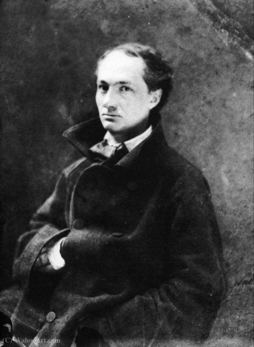 Buy Museum Art Reproductions portraits Charles Baudelaire by Felix Nadar (1820-1910) | ArtsDot.com