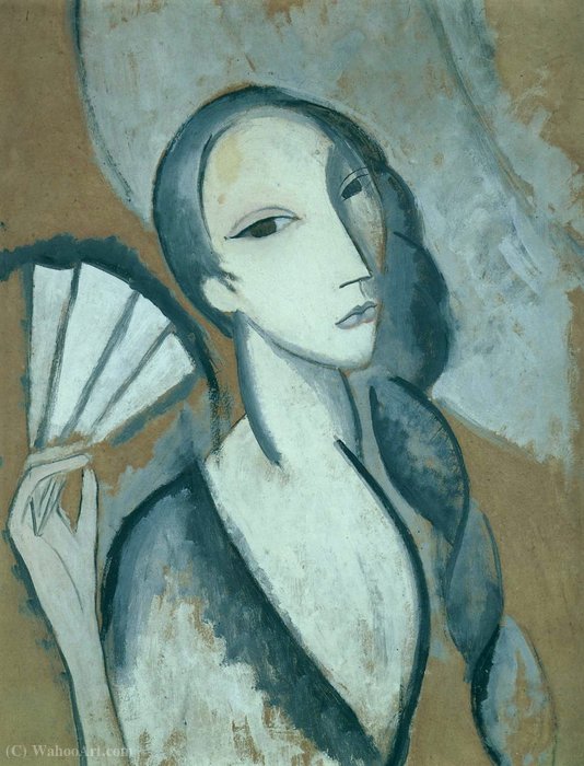 Order Oil Painting Replica L`éventail (1911) by Marie Laurencin (Inspired By) (1883-1956, France) | ArtsDot.com