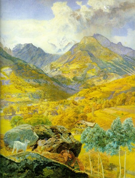 Order Artwork Replica The Val d Aosta by John Brett (1831-1902) | ArtsDot.com