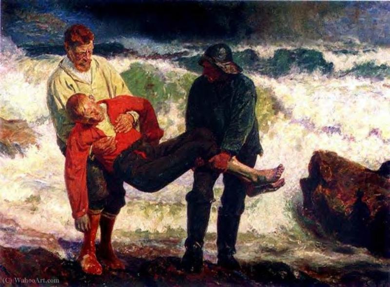 Order Paintings Reproductions The drowned by Laurits Tuxen (1853-1927, Denmark) | ArtsDot.com