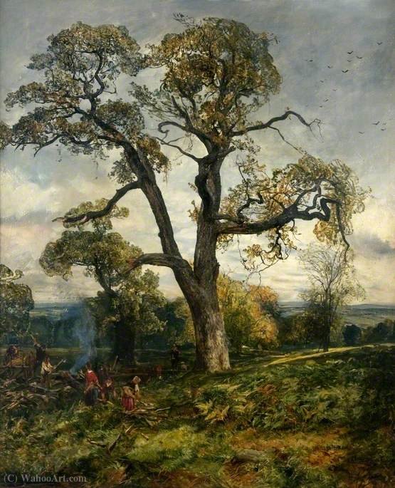 Buy Museum Art Reproductions Woodcutters in cadzow forest by Alexander Fraser (1827-1899, United Kingdom) | ArtsDot.com