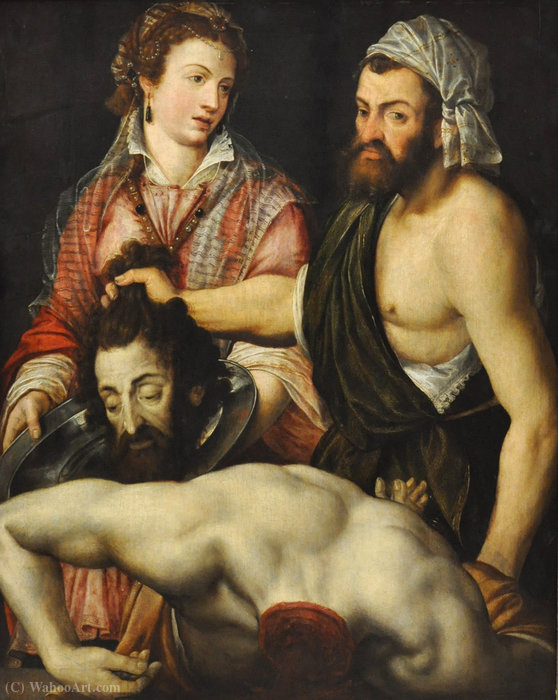 Order Artwork Replica Salome with the head of John the Baptist by Adriaen Thomasz Key (1544-1589, Belgium) | ArtsDot.com