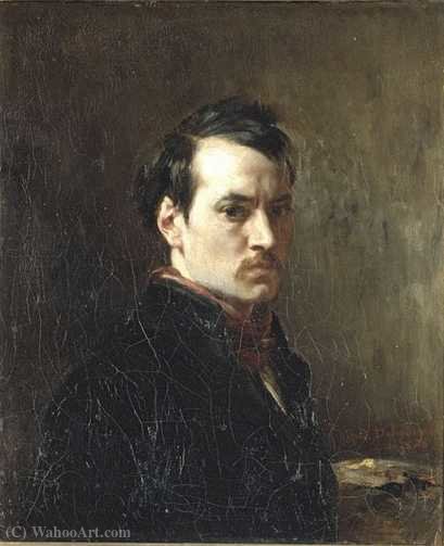 Buy Museum Art Reproductions Portrait of the artist. by Alfred Dehodencq (1822-1882, France) | ArtsDot.com