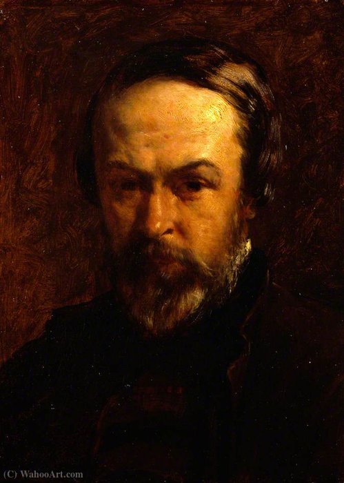 Order Oil Painting Replica Self portrait by Alfred Elmore (1815-1881, Ireland) | ArtsDot.com