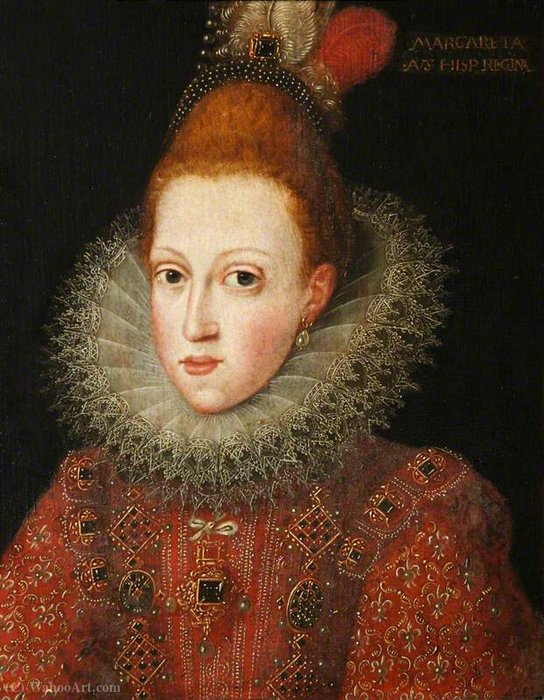 Order Oil Painting Replica Called `Margarita of Austria by Alonso Sanchez Coello (1531-1588, Spain) | ArtsDot.com