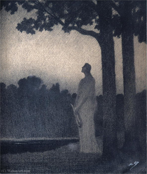 Order Paintings Reproductions Reverie moonlit by Alphonse Osbert (1857-1939, France) | ArtsDot.com
