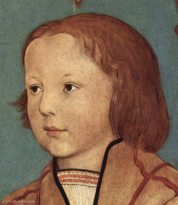 Order Artwork Replica Portrait of a Young Boy with Blond Hair (detail) by Ambrosius Holbein (1494-1519, Germany) | ArtsDot.com