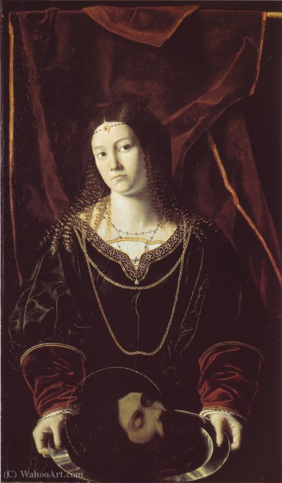 Order Paintings Reproductions Salome with the tesa del battista by Bartolomeo Veneto (1502-1555) | ArtsDot.com