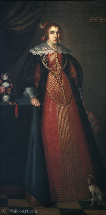 Buy Museum Art Reproductions Portrait of Camilla Spinola by Carlo Ceresa (1609-1679, Italy) | ArtsDot.com