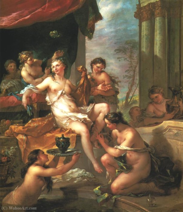 Buy Museum Art Reproductions The Toilet of Psyche by Charles Joseph Natoire (1700-1777, France) | ArtsDot.com