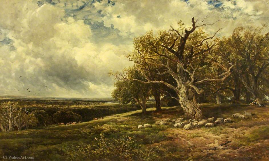 Order Artwork Replica Landscape Across the Valley by Edmund Morison Wimperis (1835-1900, United Kingdom) | ArtsDot.com