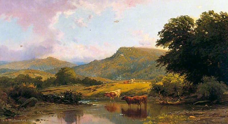 Order Oil Painting Replica Scene on the River Conwy, Betws-y-Coed by Edward Henry Holder (1847-1922, United Kingdom) | ArtsDot.com