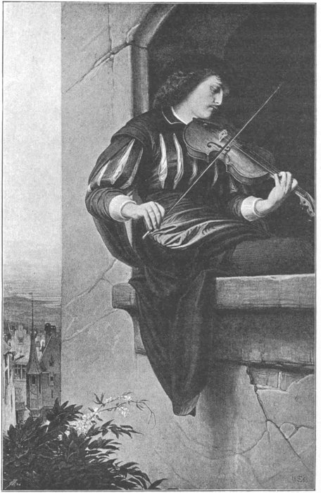 Buy Museum Art Reproductions The violin player by Edward Jakob Von Steinle (1810-1886, Austria) | ArtsDot.com