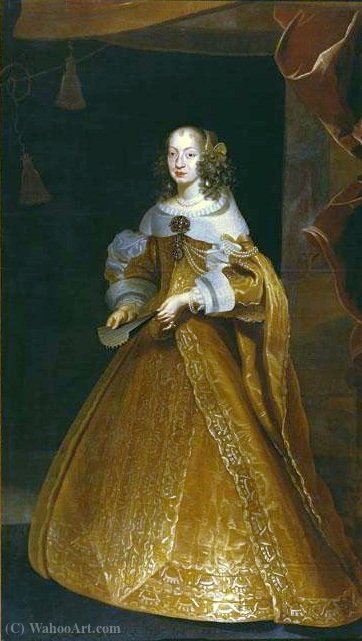 Order Oil Painting Replica Portrait of Eleonora Gonzaga by Frans Luyckx (1604-1668, Belgium) | ArtsDot.com
