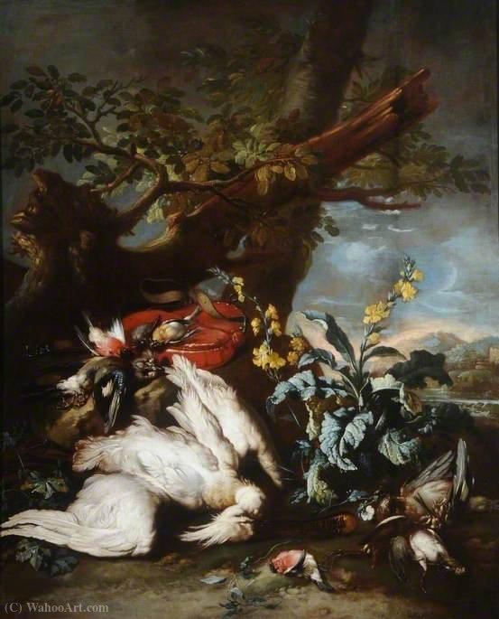 Order Paintings Reproductions Dead birds by Franz Werner Von Tamm (1658-1724, Germany) | ArtsDot.com