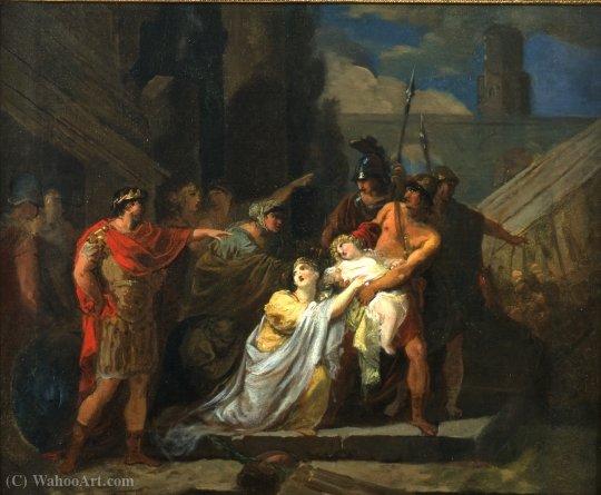 Order Oil Painting Replica Astyanax snatched from his mother`s arms by François Guillaume Ménageot (1744-1816, United Kingdom) | ArtsDot.com