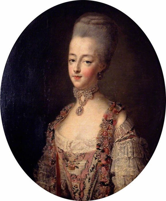 Buy Museum Art Reproductions Marie Antoinette, Queen of France, in a court dress by François Hubert Drouais (1727-1775, France) | ArtsDot.com