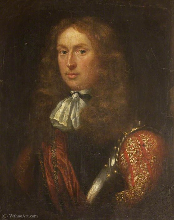 Order Art Reproductions Portrait of a Gentleman in Armour by Gerard Soest (1600-1681, Germany) | ArtsDot.com