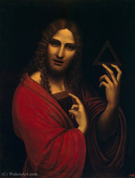 Order Artwork Replica Christ with the Symbol of the Trinity by Giampietrino (1495-1549, Italy) | ArtsDot.com