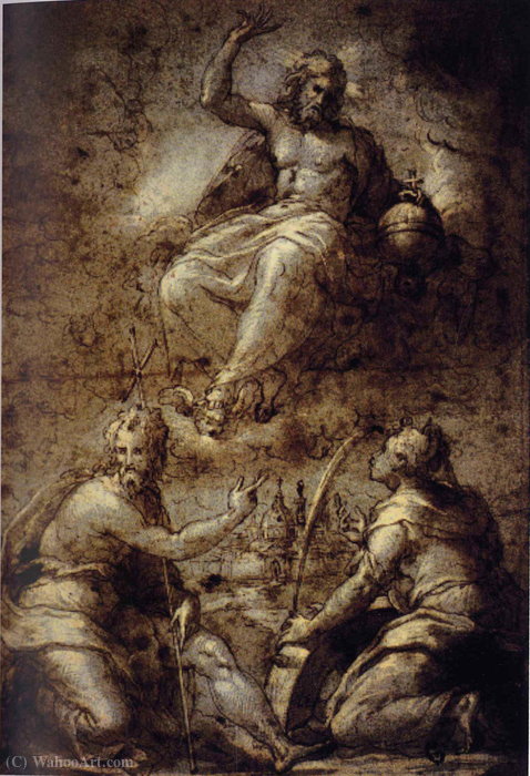 Order Oil Painting Replica Disegno preparatorio by Girolamo Macchietti (1535-1592, Italy) | ArtsDot.com
