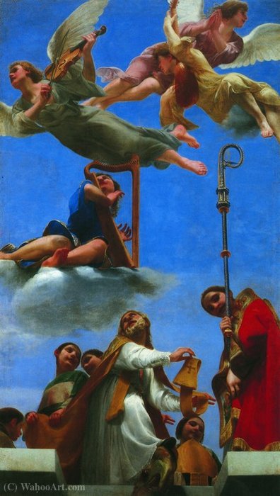 Order Oil Painting Replica Gloria san mercuriale by Guido Cagnacci (1601-1663, Italy) | ArtsDot.com