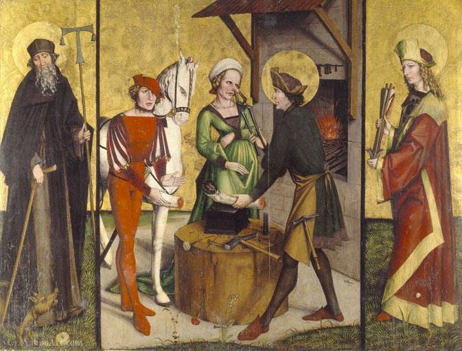 Buy Museum Art Reproductions Eligius by Hans The Younger Leu (1490-1531, Switzerland) | ArtsDot.com