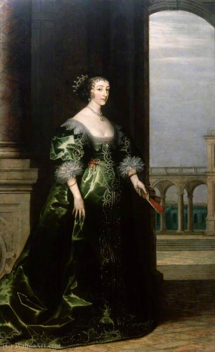 Order Paintings Reproductions Henrietta maria by Hendrick Van The Younger Steenwyck (1580-1649, Belgium) | ArtsDot.com