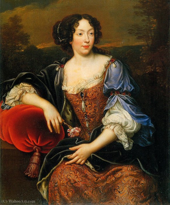 Order Art Reproductions Portrait of Marguerite Élisabeth d`Orléans (Isabelle d`Orléans) by Henri Gascard (1635-1701, France) | ArtsDot.com