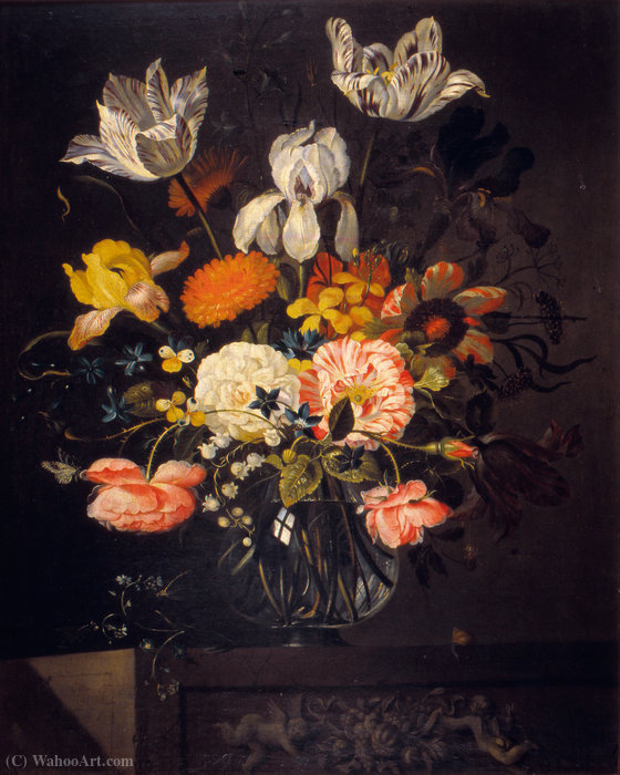 Order Artwork Replica Still-Life with Flowers by Jacob Marrel (1614-1681, Germany) | ArtsDot.com