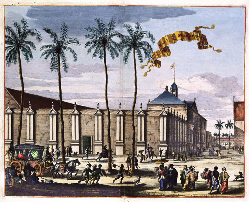 Order Oil Painting Replica City hall of Batavia in (1682) by Jacob Van Meurs (1619-1680, Netherlands) | ArtsDot.com