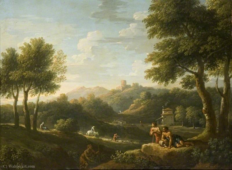 Order Oil Painting Replica Romantic landscape by Jan Frans Van Bloemen (1662-1749, Belgium) | ArtsDot.com