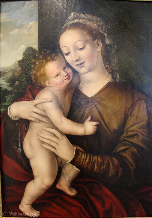 Buy Museum Art Reproductions Madonna with child by Jan Massys (1466-1530, Belgium) | ArtsDot.com