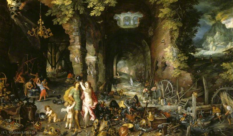 Order Oil Painting Replica Four elements fire by Jan The Younger Brueghel (1601-1678, Belgium) | ArtsDot.com