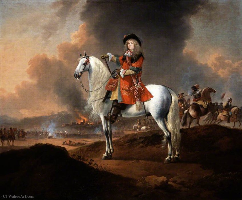 Order Art Reproductions Major-General Randolph Egerton by Jan Wyck (1652-1702, Netherlands) | ArtsDot.com