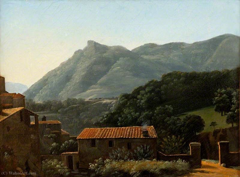 Buy Museum Art Reproductions View of the Valley of the Arno from Vallombrosa, Early Morning by Joseph Pierre Xavier Bidauld (1758-1846) | ArtsDot.com
