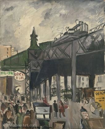 Order Oil Painting Replica Street scene - (1920) by Joaquín Torres García (1874-1949, Uruguay) | ArtsDot.com