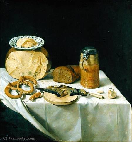 Buy Museum Art Reproductions Breakfast still life by Johann Georg Hinz (1630-1688) | ArtsDot.com