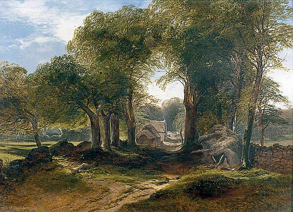 Order Paintings Reproductions Near ivybridge, south devon by John Middleton (1827-1828, United Kingdom) | ArtsDot.com