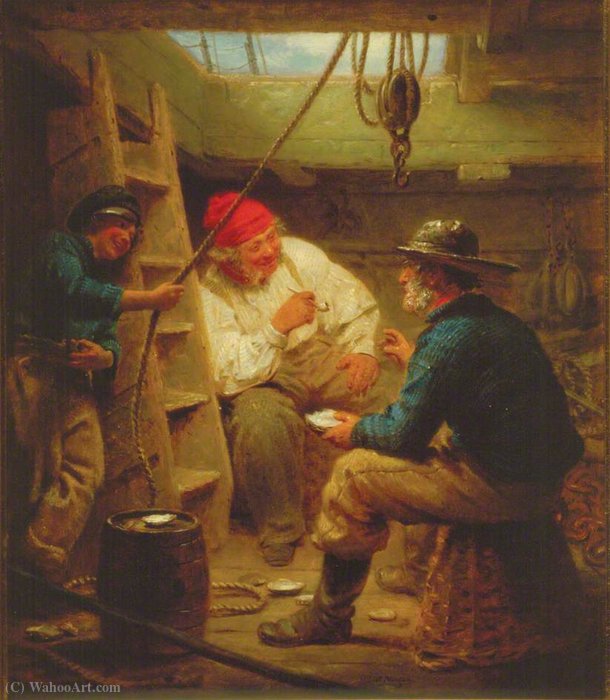 Order Art Reproductions Gossip in the Hold by John Morgan (1855-1919, United Kingdom) | ArtsDot.com