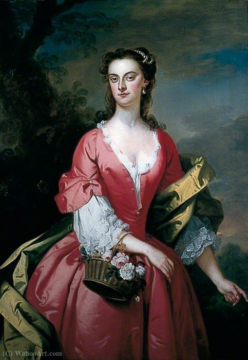 Buy Museum Art Reproductions Portrait of a Lady by John Vanderbank (1694-1739, United Kingdom) | ArtsDot.com