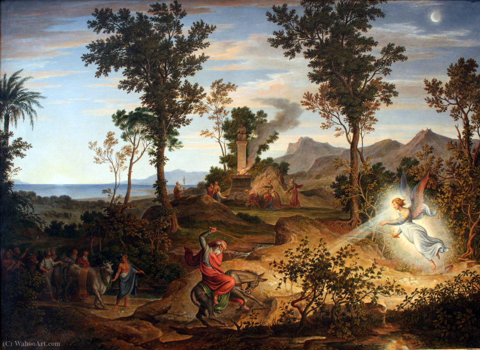 Order Paintings Reproductions Landscape with Bileam by Joseph Anton Koch (1768-1839, Austria) | ArtsDot.com