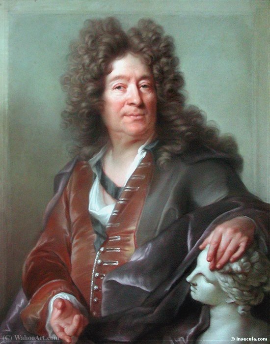 Order Oil Painting Replica Portrait of François Girardon by Joseph Vivien (1657-1734, France) | ArtsDot.com
