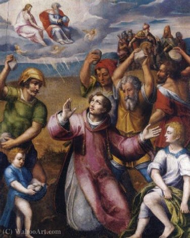 Order Artwork Replica The Martyrdom of Saint Stephen by Juan De Juanes (1510-1579, Spain) | ArtsDot.com