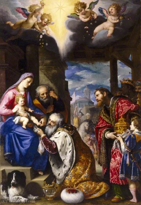Order Oil Painting Replica The Adoration of the Magi by Lodovico Cardi (Cigoli) (1559-1613, Italy) | ArtsDot.com
