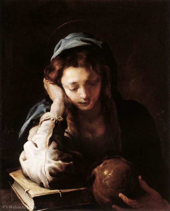 Order Art Reproductions he Repentant St Mary Magdalene by Lucrina Fetti (1600-1651, Italy) | ArtsDot.com
