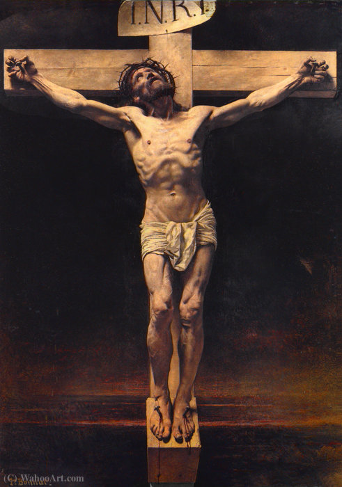 Order Oil Painting Replica Christ on the Cross by Léon Joseph Florentin Bonnat (1833-1922) | ArtsDot.com