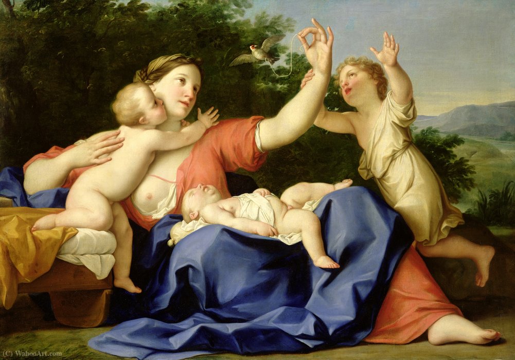 Order Paintings Reproductions Charity by Marcantonio Franceschini (1648-1729, Italy) | ArtsDot.com