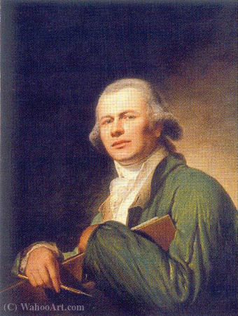 Order Paintings Reproductions Self portrait by Martin Ferdinand Quadal (1736-1811, Czech Republic) | ArtsDot.com