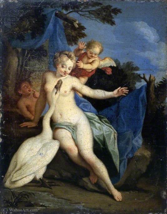 Buy Museum Art Reproductions Leda and the Swan by Michele Rocca (1710-1751, Italy) | ArtsDot.com
